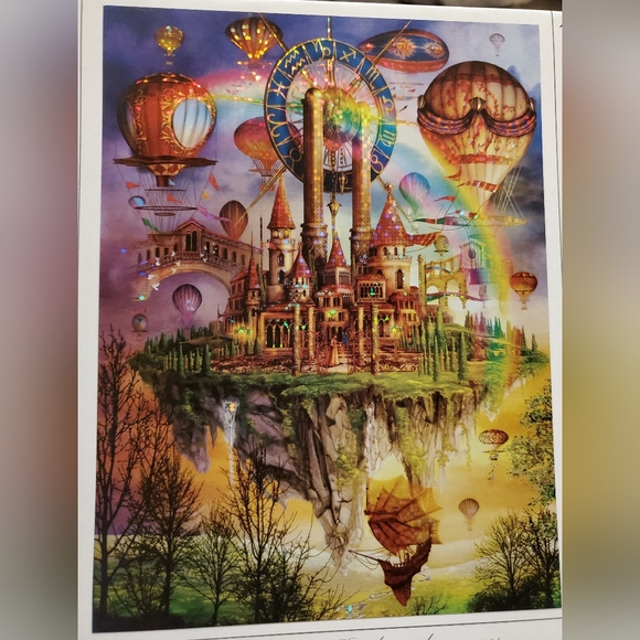 Collectable Ciro Marchetti Holographic Puzzle with Castle Design - 1000 Pieces - Picture 5 of 10